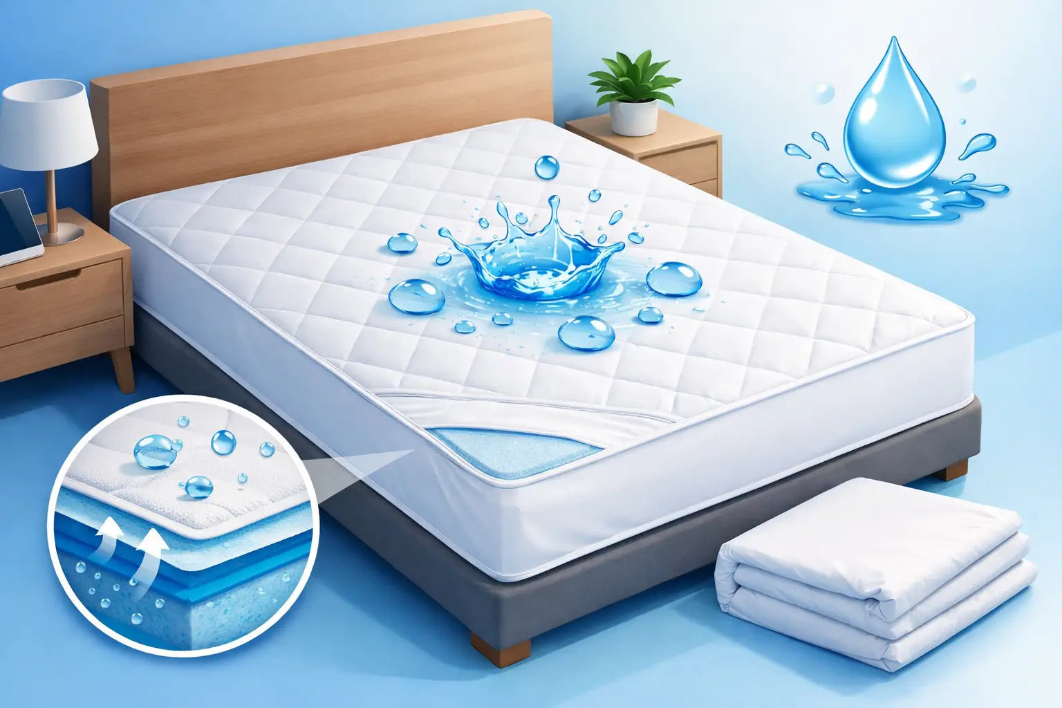 Review waterproof mattress protector queen