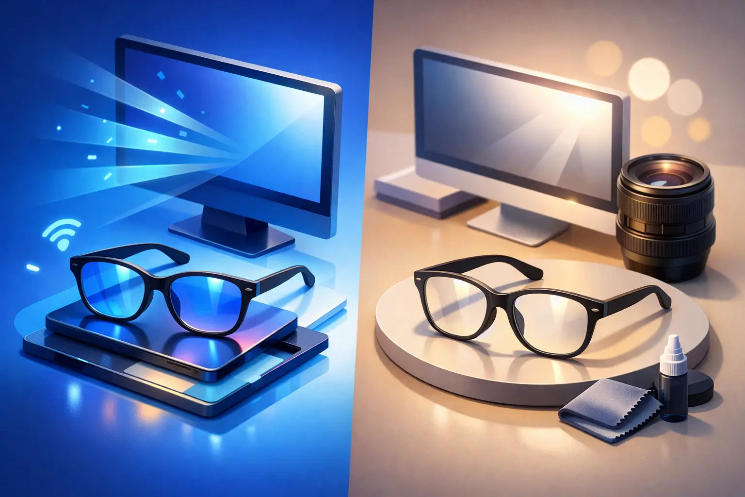 Blue light glasses vs anti glare: каква е разликата?