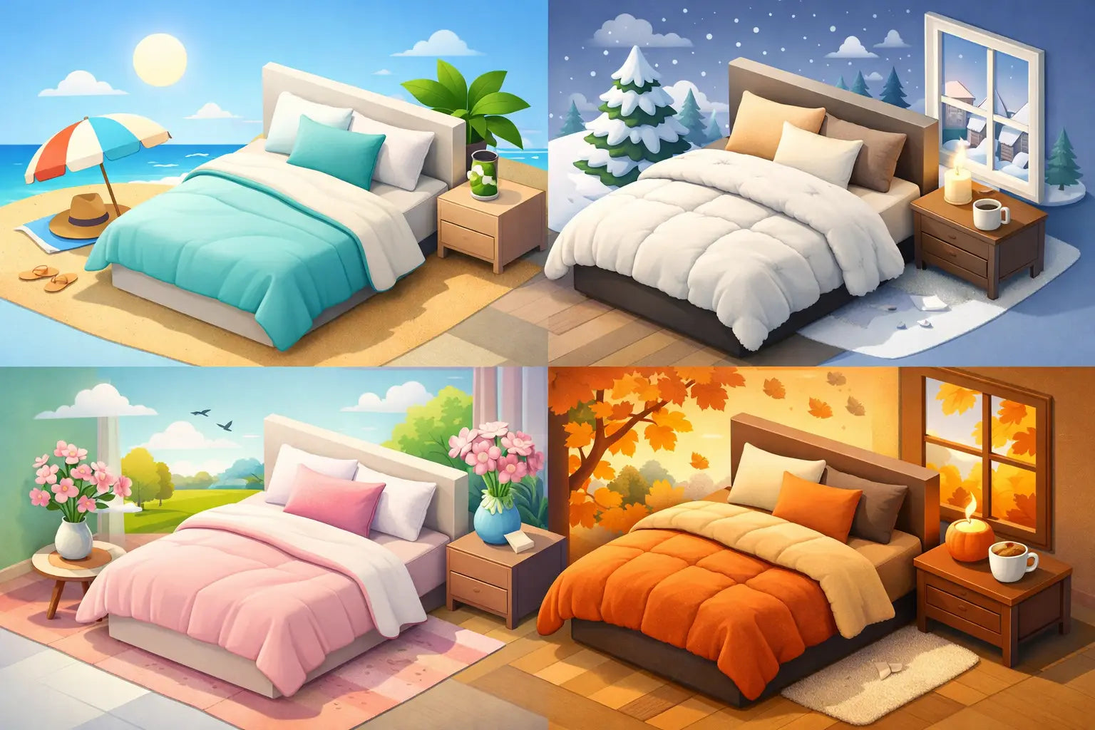 Как да изберем спално бельо според сезона