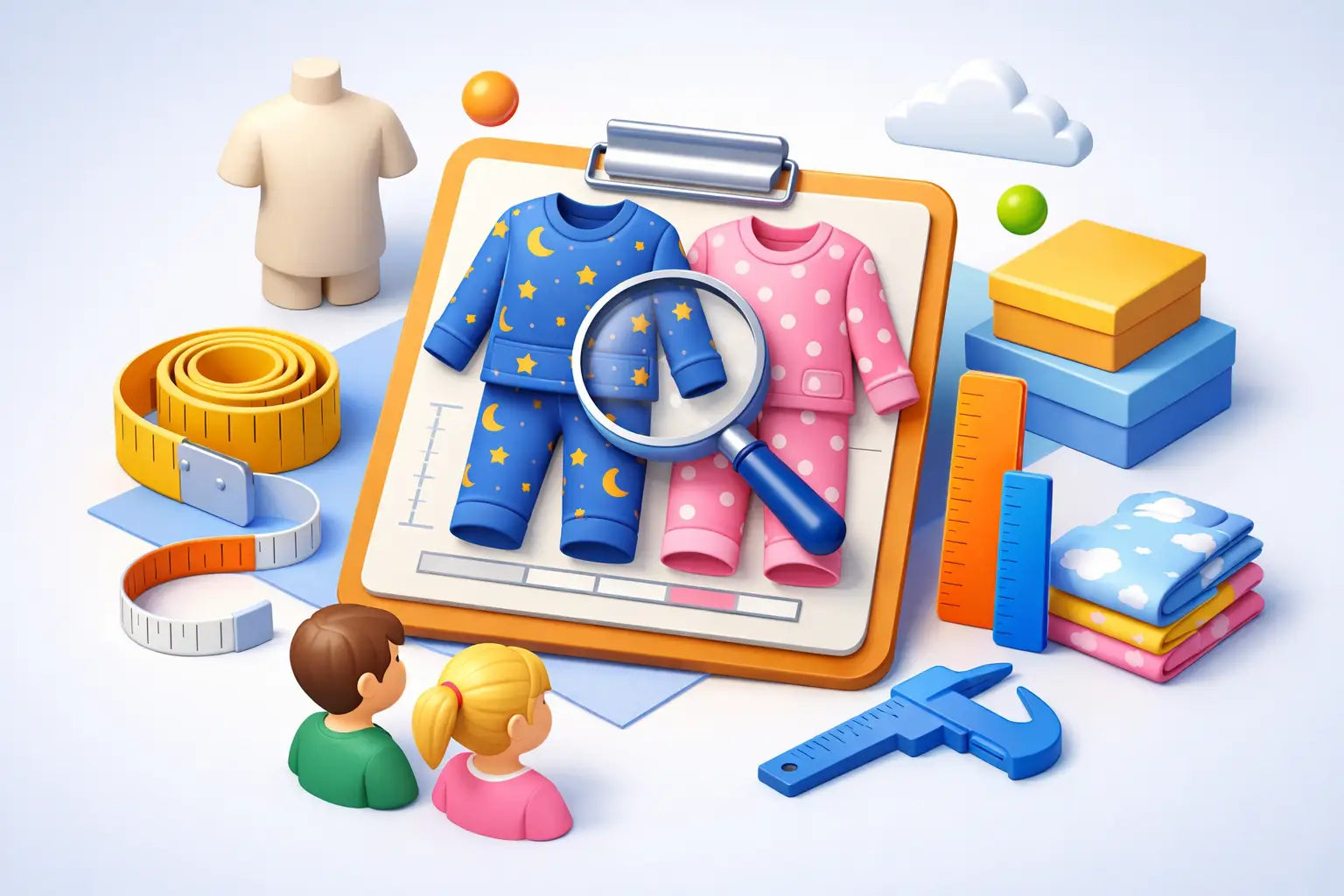 Как да size kids pajamas correctly