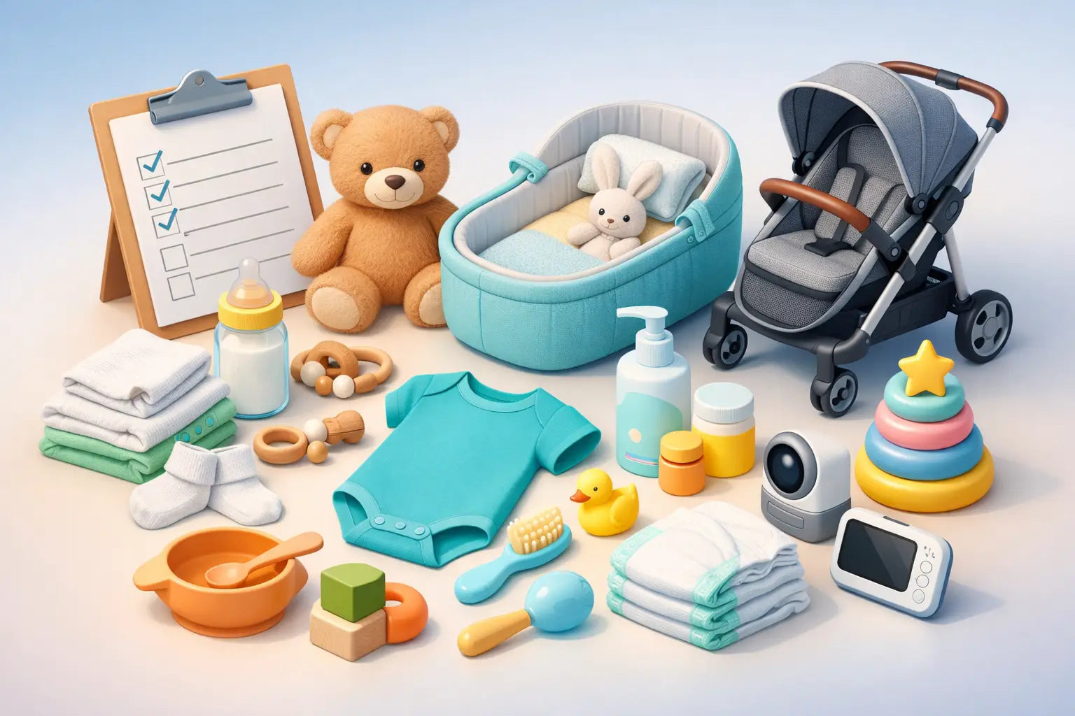 Примерен списък за първо бебе без излишни покупки