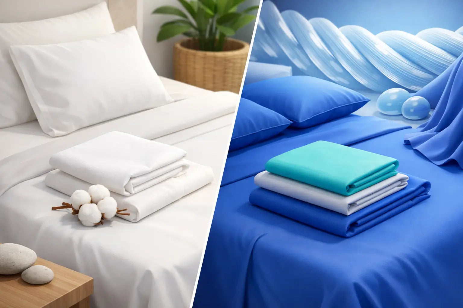 Памучни чаршафи срещу микрофибър: кой избор
