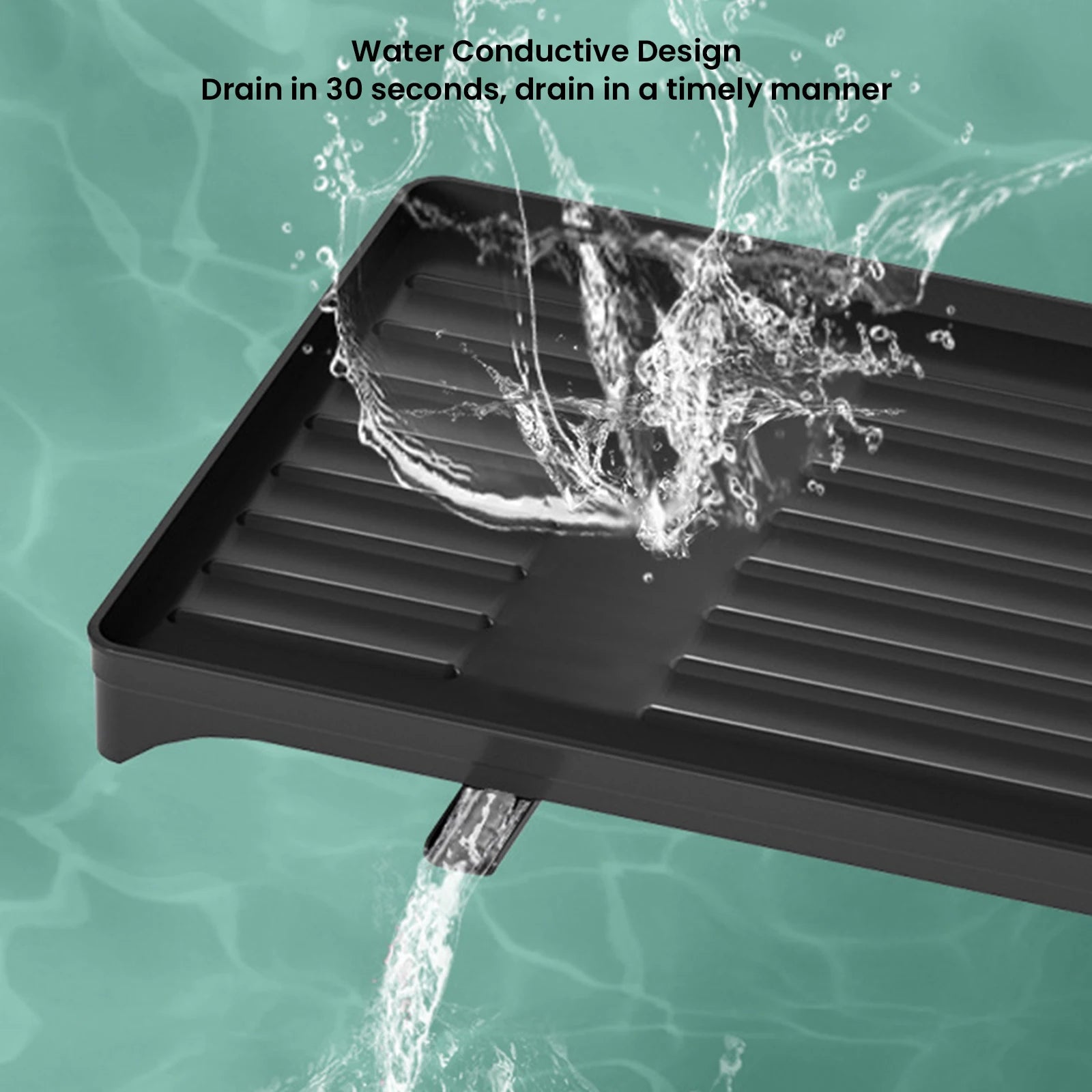 2-слойна стойка за сушене на съдове с дъска за отцеждане, домакински държач за съхранение на съдове, кухненски органайзер за мивка от въглеродна стомана с държач за прибори за хранене