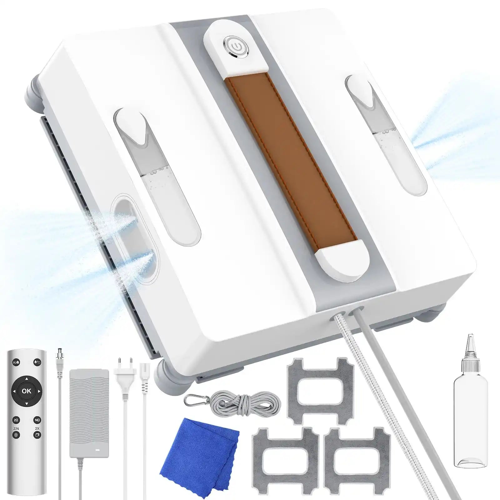 5600PA Ултратънка робот прахосмукачка за почистване на прозорци Роботизиран прозорец Електрическо стъкло Автоматично пръскане с вода Дистанционно управление за дома