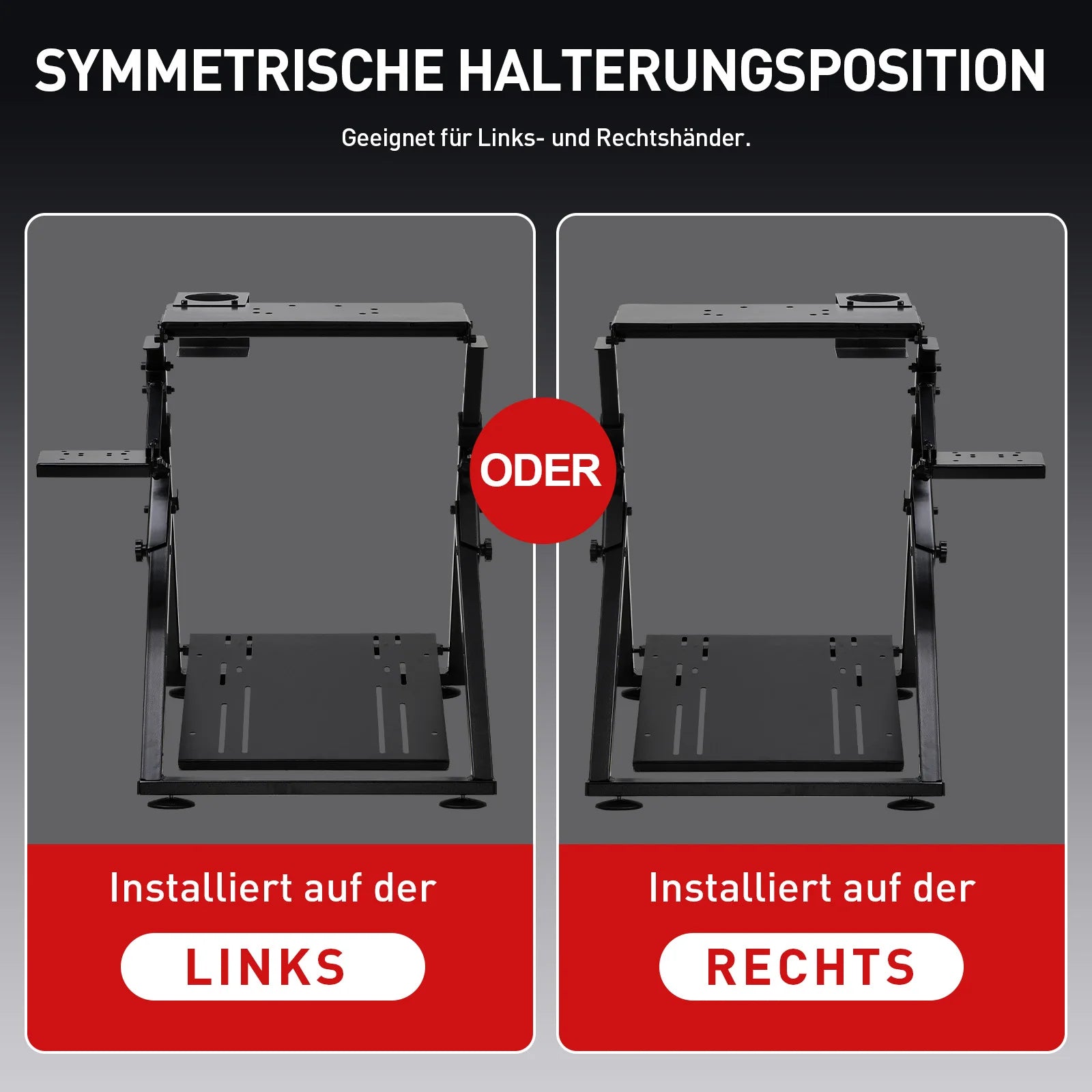 GTPLAYER Стойка за волан за геймърски волан с V1 V2 монтаж, регулируем наклон, PS4 Xbox PC