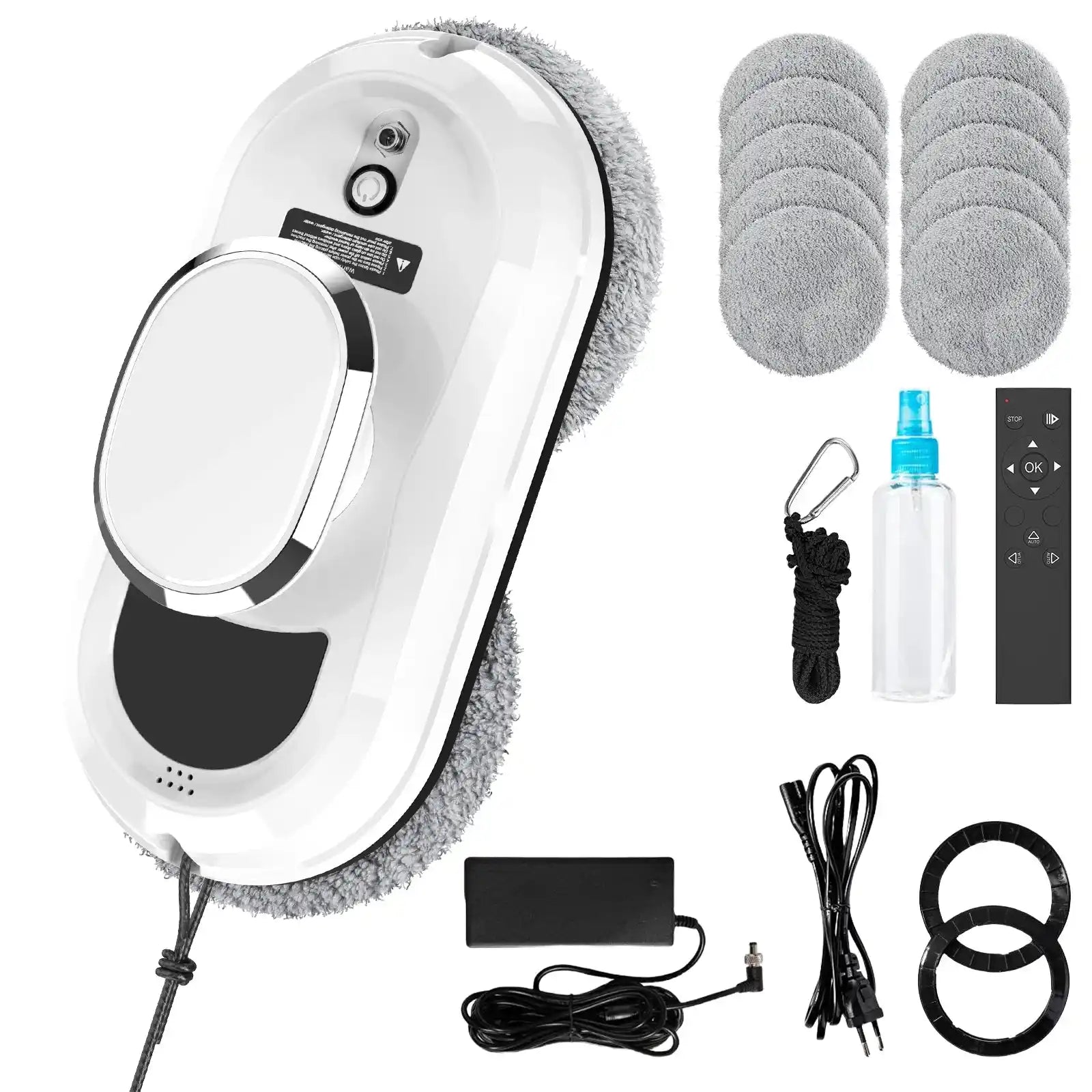 5600PA Ултратънка робот прахосмукачка за почистване на прозорци Роботизиран прозорец Електрическо стъкло Автоматично пръскане с вода Дистанционно управление за дома