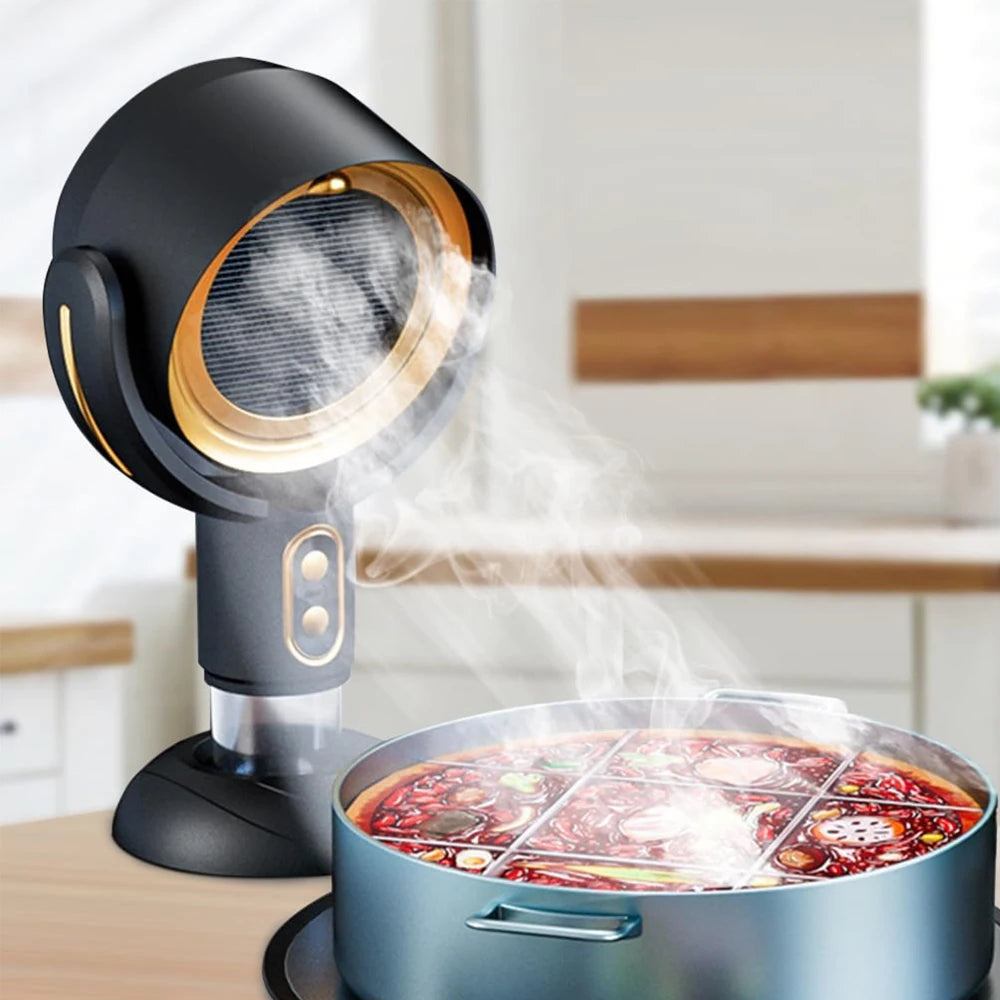 Преносим абсорбатор, нискошумен, настолна мини печка, регулиране на височината на абсорбатора, регулиране на ъгъла, абсорбатор за домашно барбекю и гореща тенджера