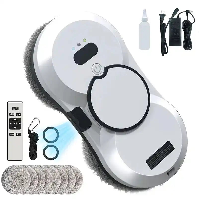 5600PA Ултратънка робот прахосмукачка за почистване на прозорци Роботизиран прозорец Електрическо стъкло Автоматично пръскане с вода Дистанционно управление за дома