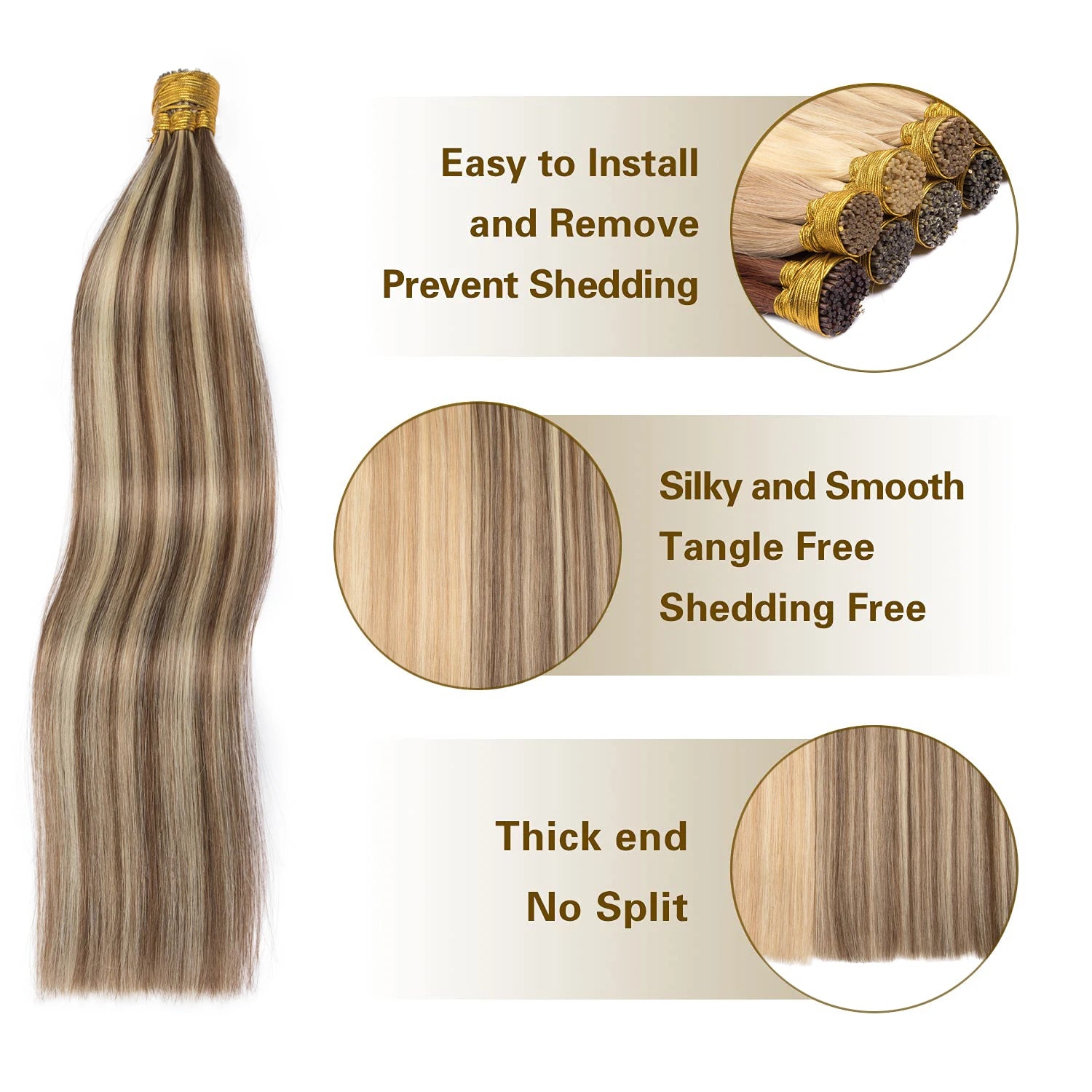 I Tip екстеншъни за коса, прави екстеншъни за коса от човешка коса 40 г/50 г/ комплект капсули с кератин, естествено фюжън, екстеншъни за човешка коса 12-26 инча