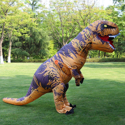 Надуваем костюм на T-rex, тиранозавър, динозавър, за деца, възрастни, ролеви игри, фантастично облекло за Хелоуин, талисман, парти