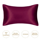 Queen50X75CM / 1PC Burgundy