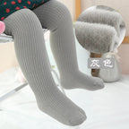 Супер топли чорапогащи за момичета от 0 до 4 години, дебели, детски чорапогащи с полар отвътре, с четкани, удебелени детски панталони за бебета момичета