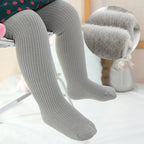 Супер топли чорапогащи за момичета от 0 до 4 години, дебели, детски чорапогащи с полар отвътре, с четкани, удебелени детски панталони за бебета момичета