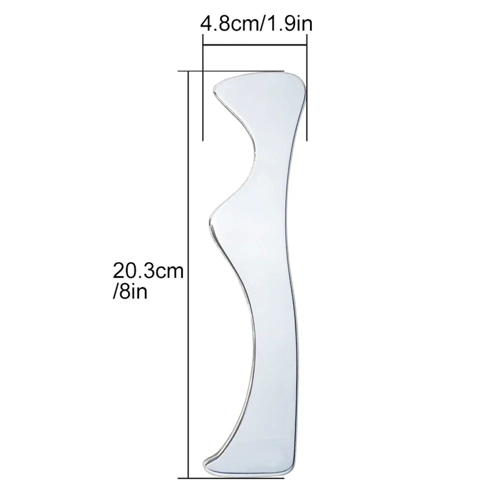 Професионални инструменти за масаж GuaSha от неръждаема стомана, инструмент за масаж с остъргване на Gua Sha, инструменти IASTM, чудесен инструмент за мобилизиране на меки тъкани