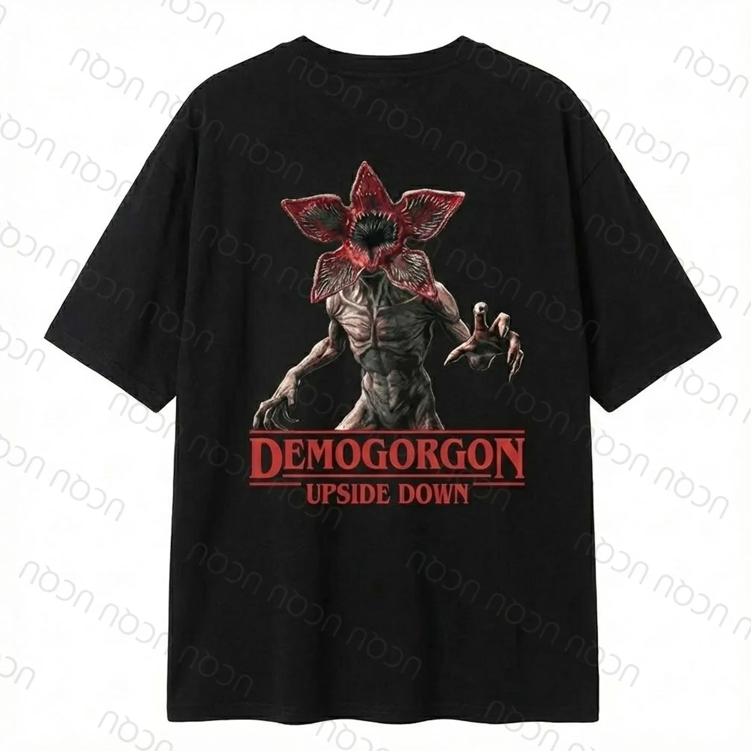 2026 UCQU Demogorgon Комплект пижама с главата надолу, двойка, тениска с къс ръкав Demogorgon, подарък за Свети Валентин, домашно облекло