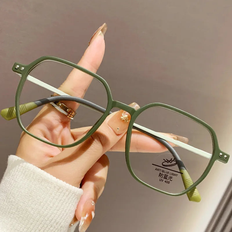 5 цвята матови стилни очила против синя светлина TR+метална рамка за очила материал радиационно устойчиви компютърни модерни очила