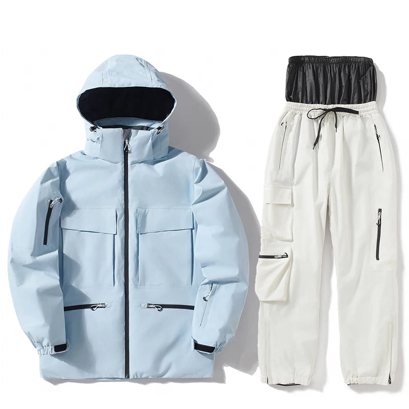 Ски дрехи за жени и мъже, ски якета, комплекти сноуборд костюми, ски якета и панталони, костюми за спорт на открито за жени без секс