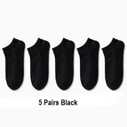 5 Pairs Black / One Size