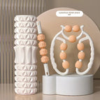 White orange  45cm foam shaft + leg clamp + massage stick
