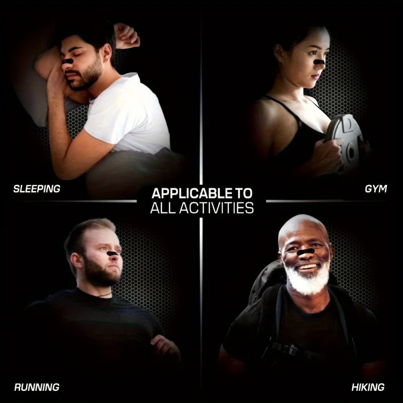 30 бр. спортни назални ленти с подобрена адхезия – дишащ и удобен дизайн, подходящи за спорт и сън