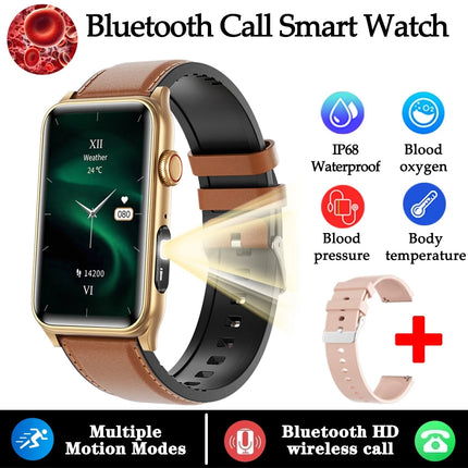 2025 НОВ смарт часовник за жени с мониторинг на температурата, Bluetooth обаждане, мониторинг на здравето на жените, смарт часовник за Android и IOS