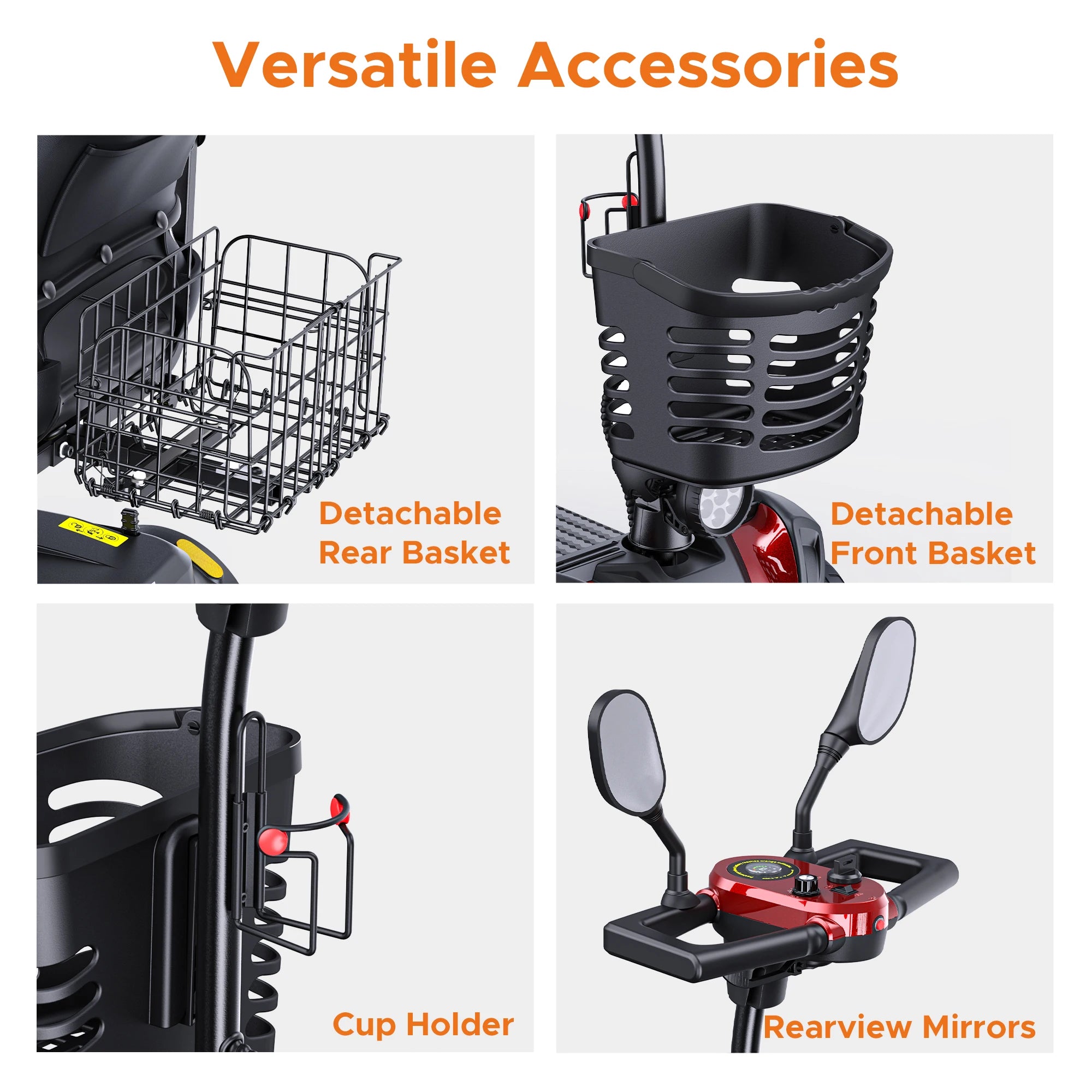 ENGWE Ease 3 Тротинетка с 4 колела, 250W мотор, пробег 12,4 мили, батерия 288Wh, противоплъзгащи колела, сгъваема и регулируема