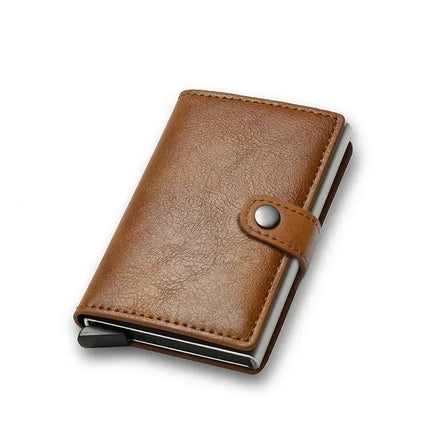 RFID Visit Държач за кредитна карта Луксозен малък смарт портфейл Метален калъф за визитни карти за жени Минималистичен портфейл за мъже