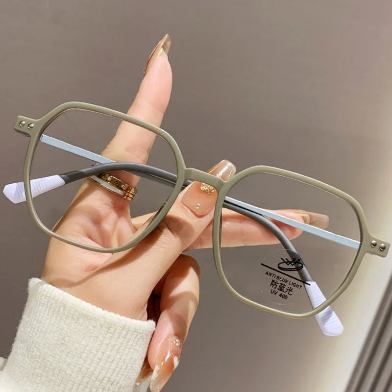 5 цвята матови стилни очила против синя светлина TR+метална рамка за очила материал радиационно устойчиви компютърни модерни очила