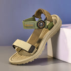 Летни детски сандали за момичета и момчета, дишащи спортни бягащи неплъзгащи се меки зелени обувки за плаж, детски ежедневни сандали за бягане