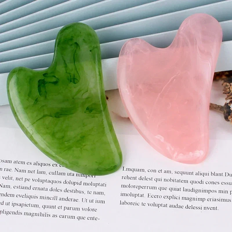 Guasha Beautiful Massage Пчелен восък Остъргващ масажен стъргалка за лице Масажор за акупунктура Gua Sha Очна дъска за лице SPA Инструмент за масаж