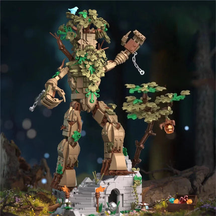 Комплект строителни блокове Arboreal Keep, дървоподобни същества, сглобени играчки, модел на дриада, гигантски ент, детски подарък за рожден ден, празник