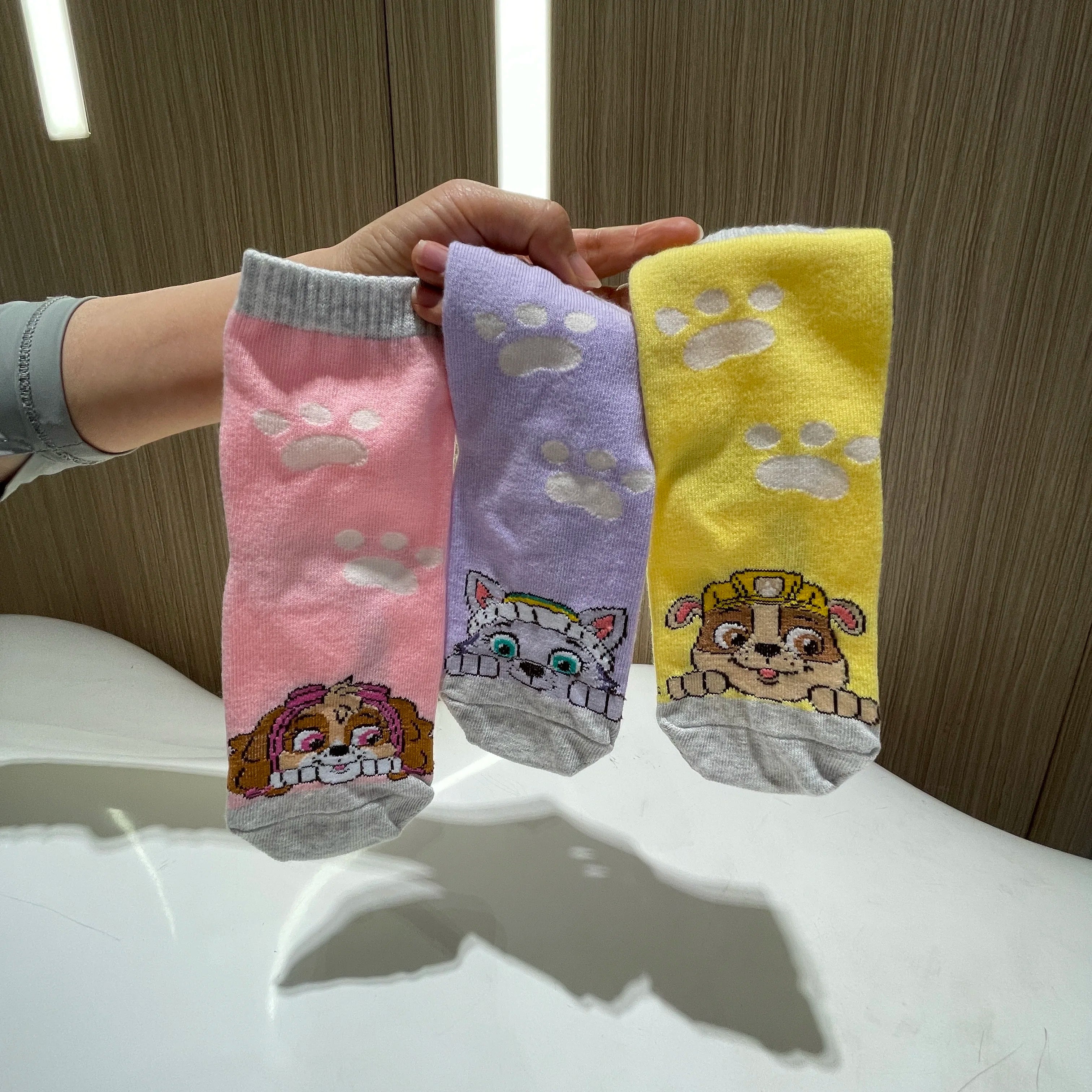 3 чифта/комплект оригинални детски чорапи Paw Patrol, сладки анимационни чорапи, детски модни средни чорапи, памучни чорапи за момчета и момичета, 2-7 години