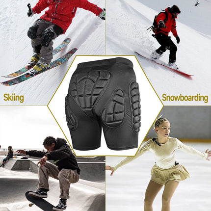 AVIVOR Pads Shorts 3D Защитни шорти за сноуборд и ски Унисекс спортни протектори за бедра