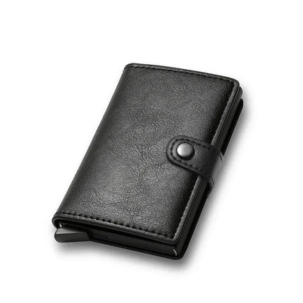 RFID Visit Държач за кредитна карта Луксозен малък смарт портфейл Метален калъф за визитни карти за жени Минималистичен портфейл за мъже