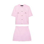 pink suit / L