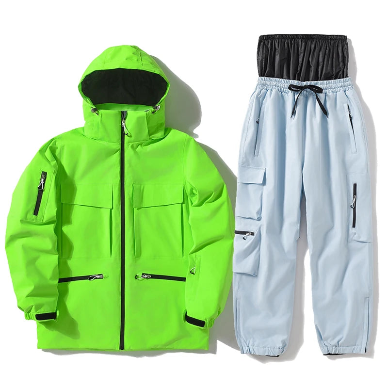 Ски дрехи за жени и мъже, ски якета, комплекти сноуборд костюми, ски якета и панталони, костюми за спорт на открито за жени без секс