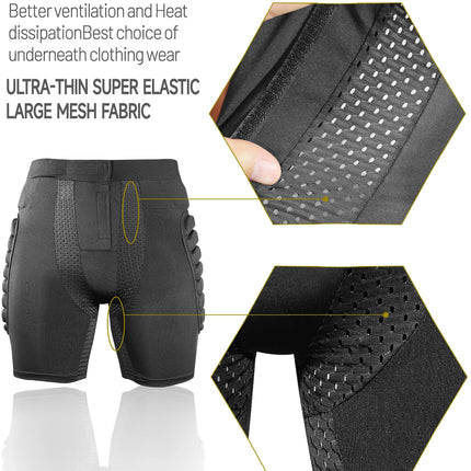 AVIVOR Pads Shorts 3D Защитни шорти за сноуборд и ски Унисекс спортни протектори за бедра