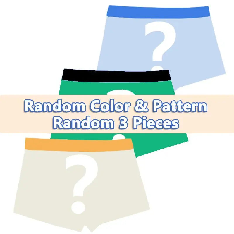 Комплект от 3 младежки боксерки, млечна коприна, плътни, детско бельо, момчета, удобни, дишащи, тийнейджърски боксерки