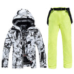 -30, Комплекти зимни костюми за жени и мъже, Облекло за сноуборд, Ски костюми, Водоустойчиви 10k, Зимни якета и панталони за ледено носене