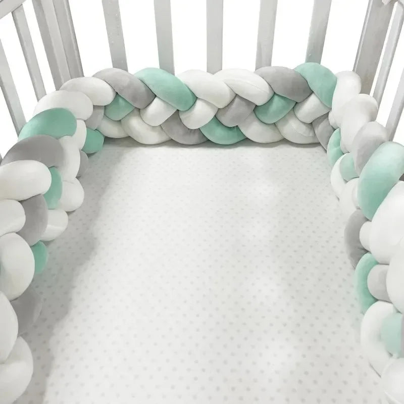 2M 3M Бебешки предпазител за кошарка, комплект мобилни възглавници за бебешко легло, цвят Bule, за декорация на бебешка стая 2023, безплатна доставка, предпазител за бебешко кошарче