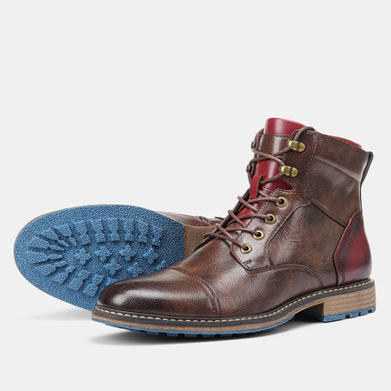 Мъжки боти до глезена, размер 7-13, мъжки кожени ботуши, марка Boot for men