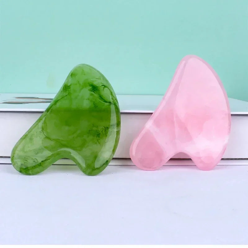 Guasha Beautiful Massage Пчелен восък Остъргващ масажен стъргалка за лице Масажор за акупунктура Gua Sha Очна дъска за лице SPA Инструмент за масаж