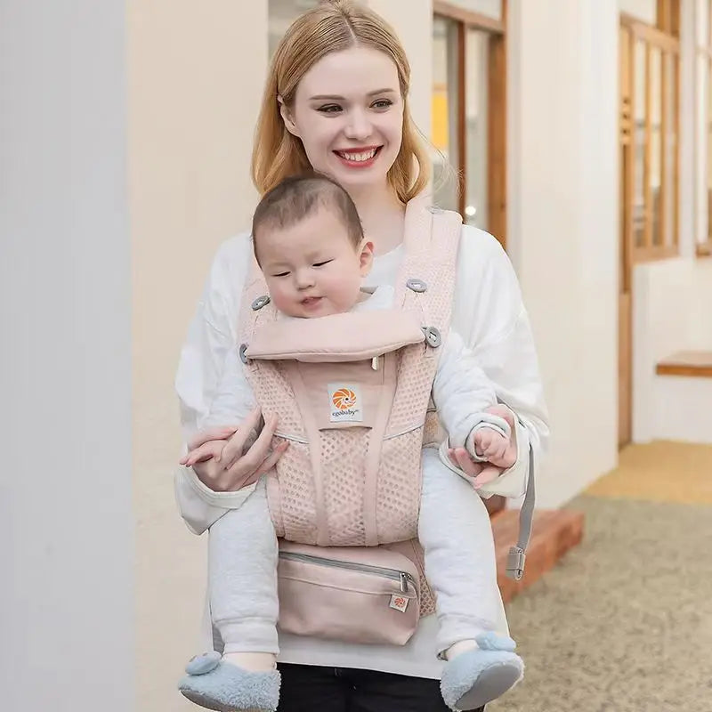 Egobaby Omni 360 Бебешка кенгуру раница с превръзка, обърната назад и сгъваема, 0-36 месеца