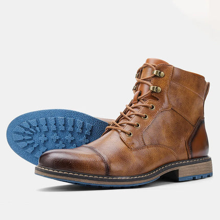 Мъжки боти до глезена, размер 7-13, мъжки кожени ботуши, марка Boot for men