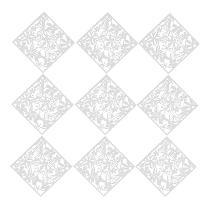 12 бр. Висящи прегради за стая, 40X40 см PVC екран с пеперуда, цвете, птица, кухи цветя, висящи прегради за стая