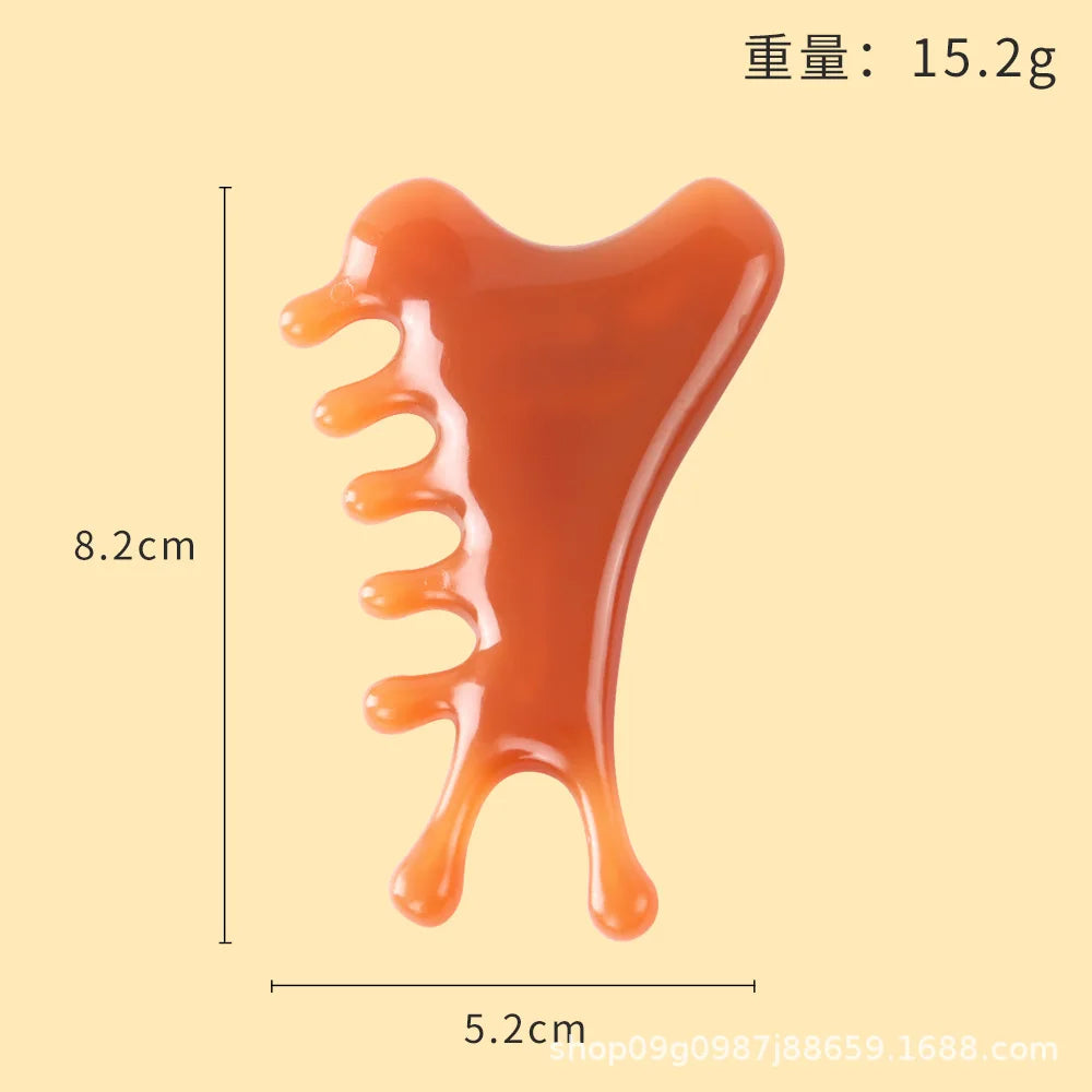 Guasha Beautiful Massage Пчелен восък Остъргващ масажен стъргалка за лице Масажор за акупунктура Gua Sha Очна дъска за лице SPA Инструмент за масаж