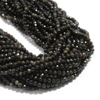 Gold-Obsidian / 2mm about 175pcs