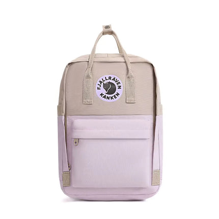 Минималистична раница Fjallraven, многофункционална спортна студентска раница, водоустойчива чанта за компютър, цветни блокове