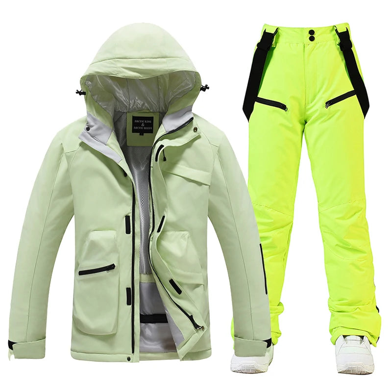 Ново, Комплекти ски костюми за мъже и жени, Водоустойчиви, Снежен костюм, Комплект ски яке и панталон, Облекло за дейности на открито, Сноуборд, Гащеризон