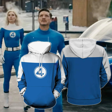 Marvel Нова Фантастичната четворка Суитшърт с качулка за Хелоуин Есен/Зима Детски суитшърт за възрастни Свободен модерен и удобен топ